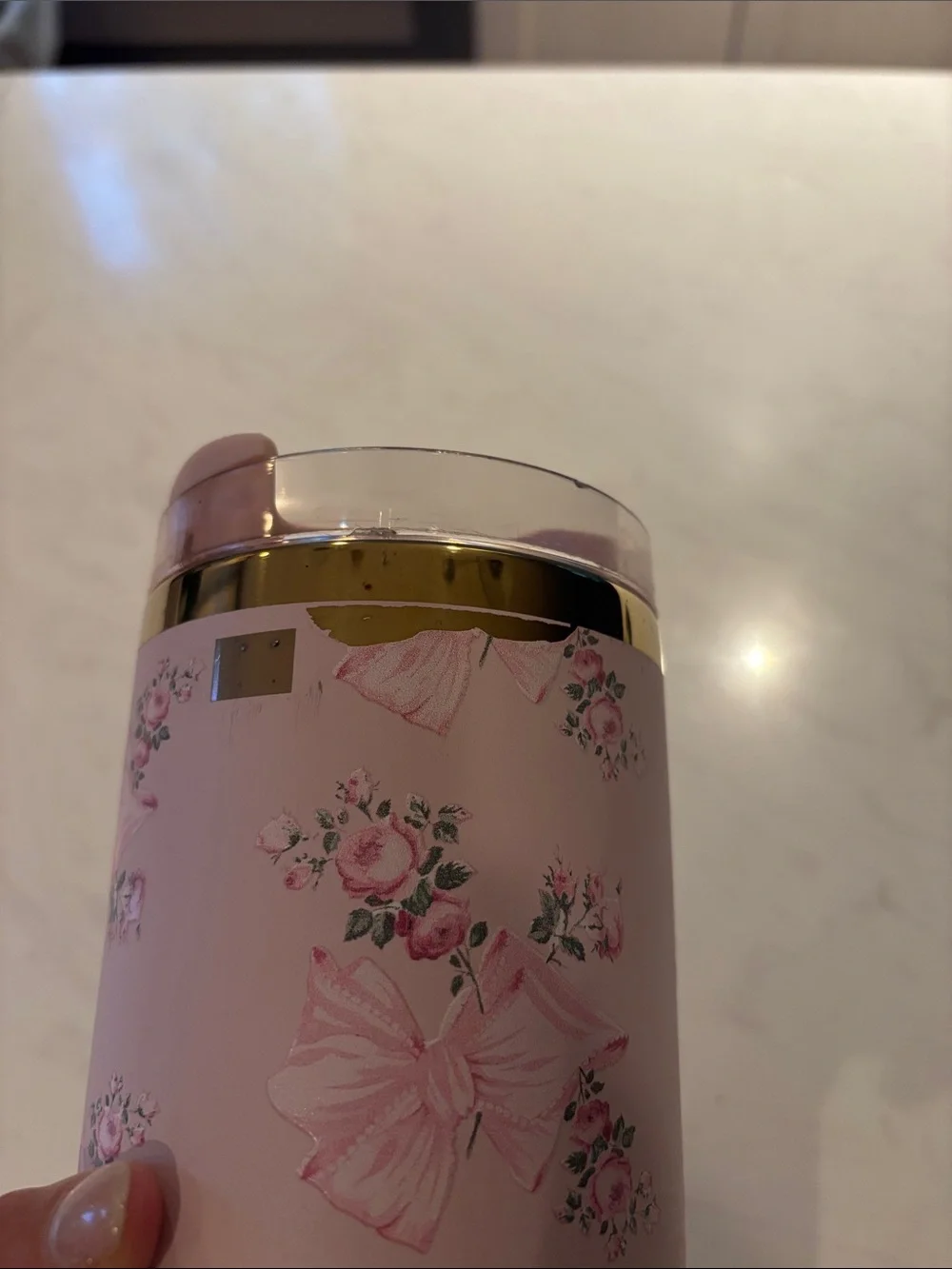 Stanley x Love Shack Fancy Pink Floral Travel Tumbler